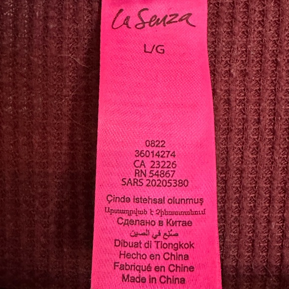 red-wine/magenta pyjamas,  LA SENZA - Picture 4 of 5